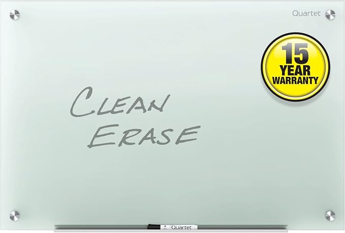 Quartet Glass Whiteboard, Non-Magnetic Dry Erase White Board, Frosted White - Image 4