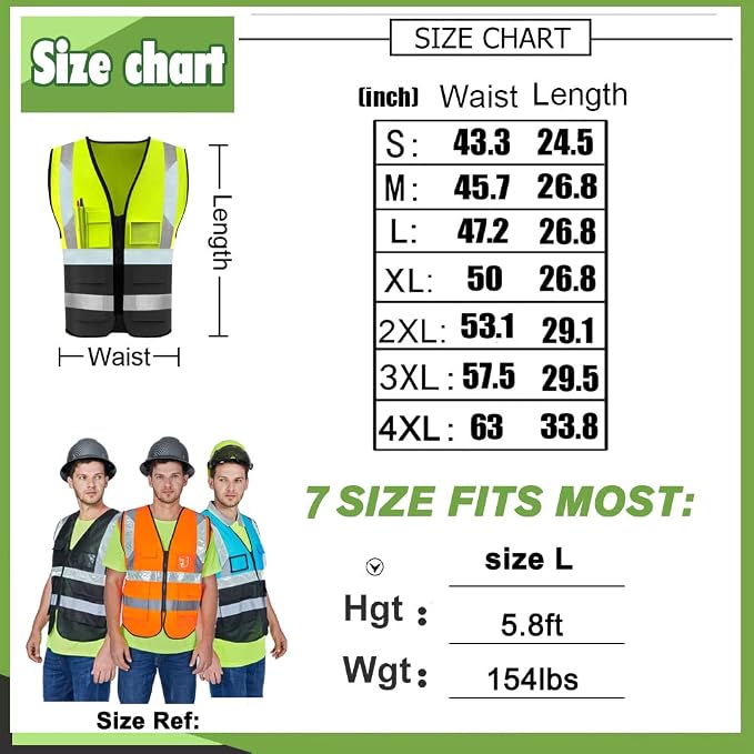 YOWESHOP High Visibility Safety Vest Custom Your Logo Protective Workwear 5 - Image 4