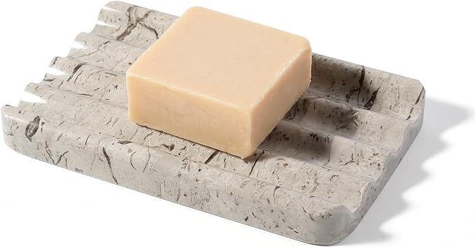 Koville Natural Grey Marble Soap Dish - Image 9