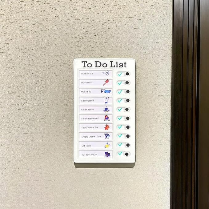 Chore Chart for Adults to do List My Chores Checklist Task Board Sliding - Image 6