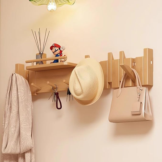 Wall Mounted Piano Key Hanger | Flip Style Hook | Entrance Wall Art Hook by FleiSleep