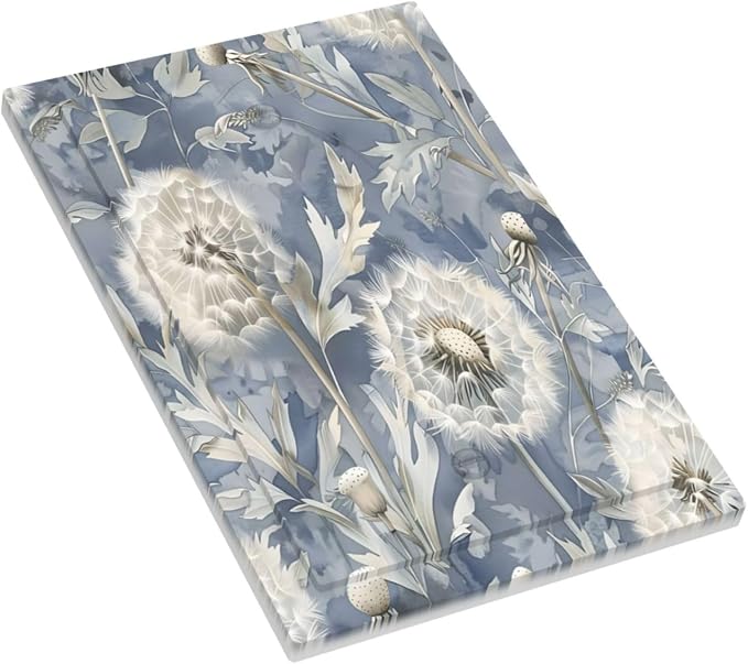 Blue Dandelion Vintage Floral Boho Flower Light Switch Cover Plate 1 Gang No - Image 3