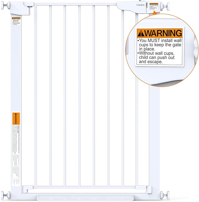 Cumbor 36" Extra Tall Baby Gate - Image 9