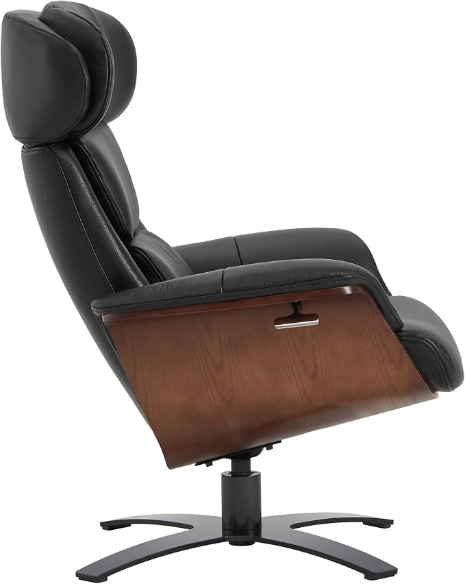 CHITA Genuine Leather Reclining Swivel Chair - Image 4