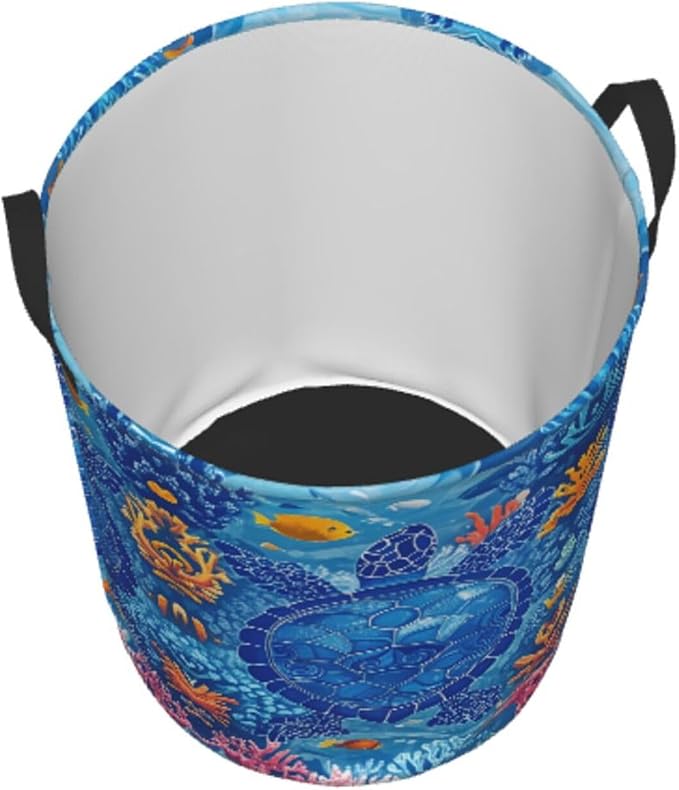 Laundry Basket Turtles Collapsible Large Capacity, 63L Dirty clothes basket - Image 4