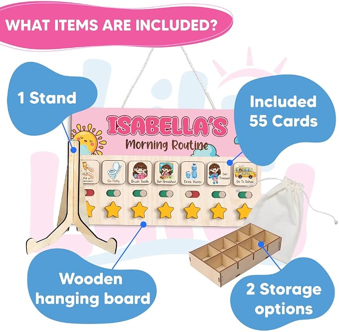 Personalized Wooden Chore Chart - Image 2