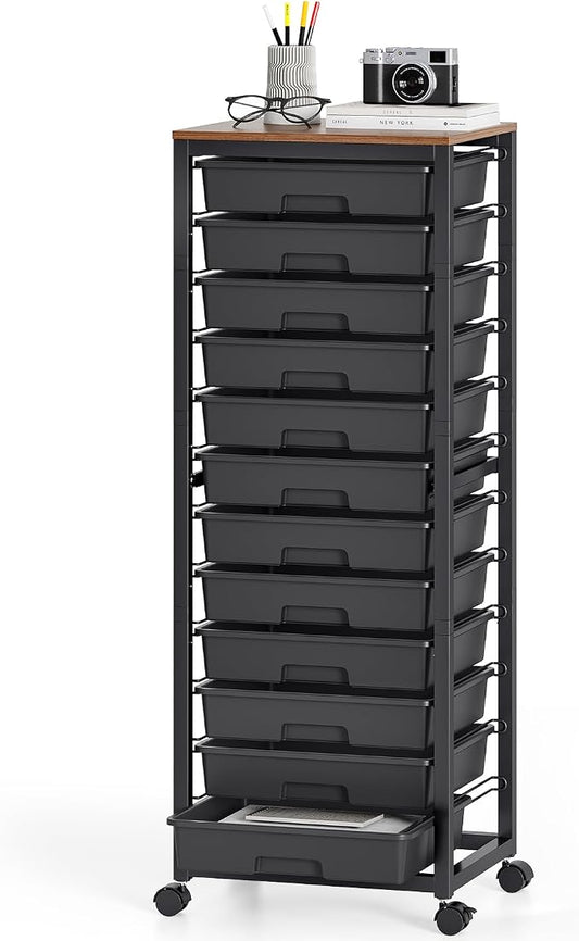 Rolling Cart with Drawers, 12 Drawer Rolling Cart, Rolling storage cart with by SYKIARIOL