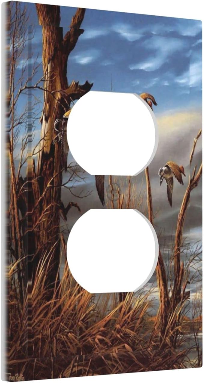 Outlet Covers Hunting Flying Wild Ducks 1 Gang Duplex Light Switch Cover Plate - Image 2