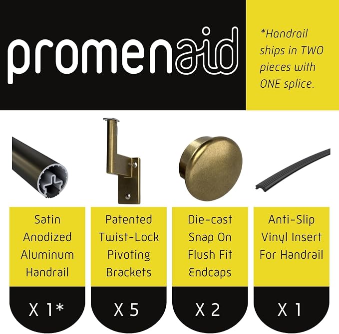 Promenaid 15ft Flush Handrail Kit - Image 2