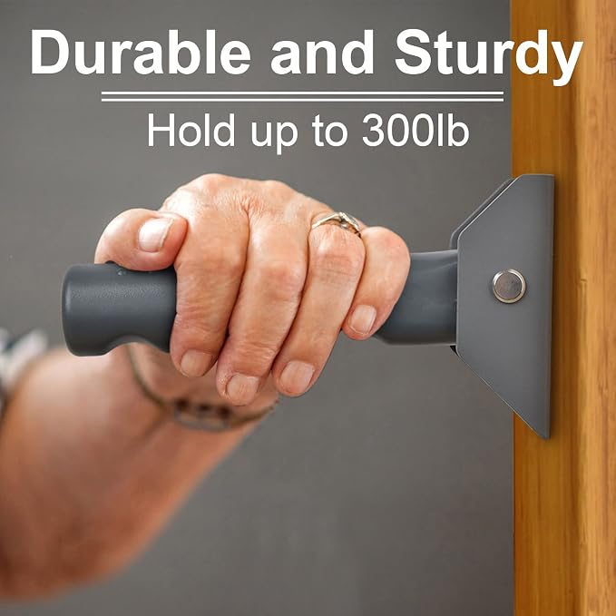 Flip Up Grab Bar for Doorway/Stairs Safety Assist Handles for Elderly Non-Slip - Image 5