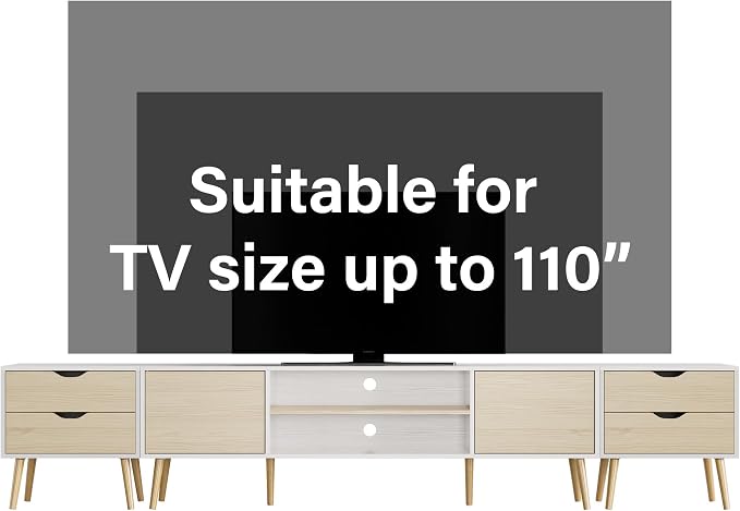 TV Stand for TVs up to 100 Inch, Entertainment Center for 85 95 100 inch TV - Image 7