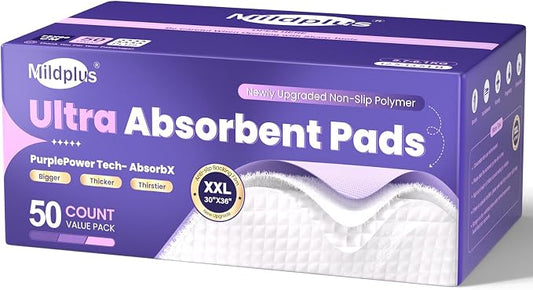 110 Grams Heavy Duty Bed Pads 30''X36'', Extra Large Chucks Pads, 3X Thicker by MILDPLUS