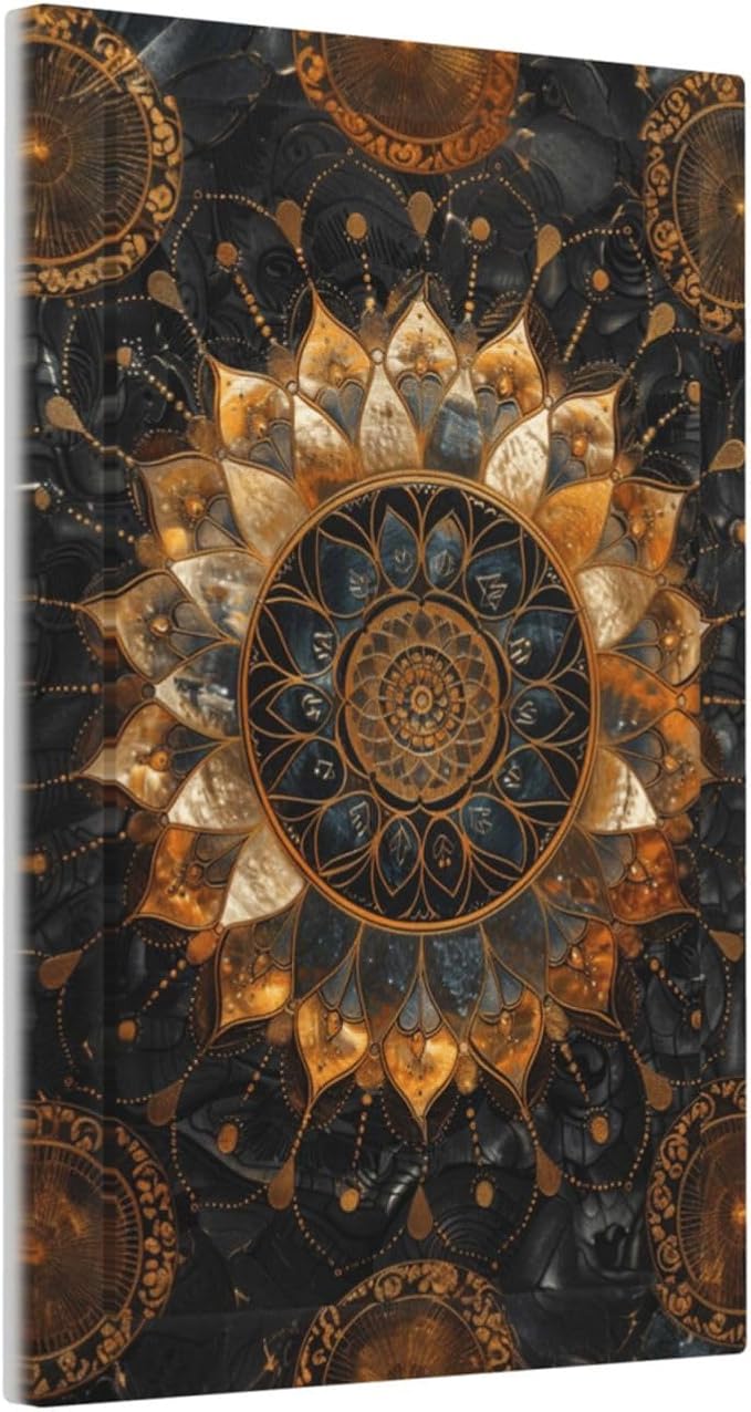 Cool Colorful Mandal Flowers Boho Floral Light Switch Cover Plate 1 Gang No - Image 2