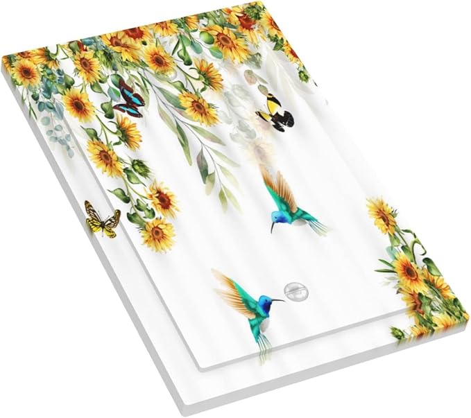 Yellow Sunflower Blue Hummingbird Butterfly 1 Gang No Device Light Switch Cover - Image 3