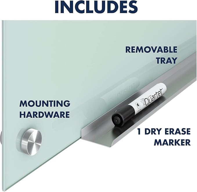 Quartet Whiteboard, Glass Dry Erase Board, Non-Magnetic, Infinity Frameless - Image 8