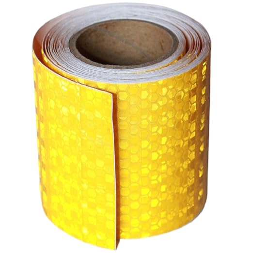 Yellow Reflective Tape Outdoor Waterproof 3 inch, High Visibility Hazard by tuyrchu
