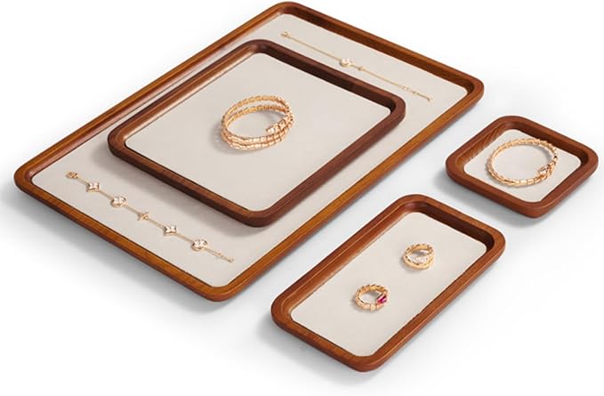 Solid Wood Jewelry Display Flat Tray - Image 2
