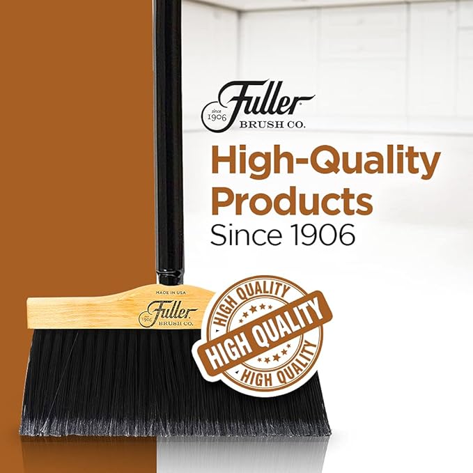Fuller Brush 10-Inch Upright Maple Wood Broom Head – Indoor and Outdoor - Field & Grace