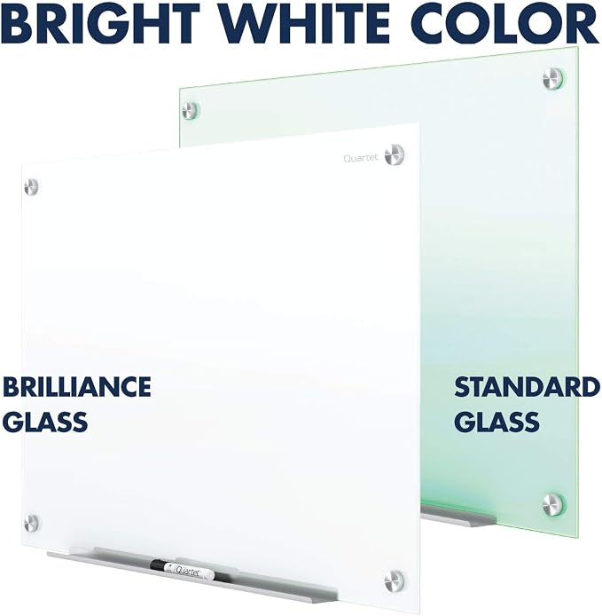 Quartet Dry Erase Board, Magnetic Whiteboard 36" x 24", Glass Board - Image 2