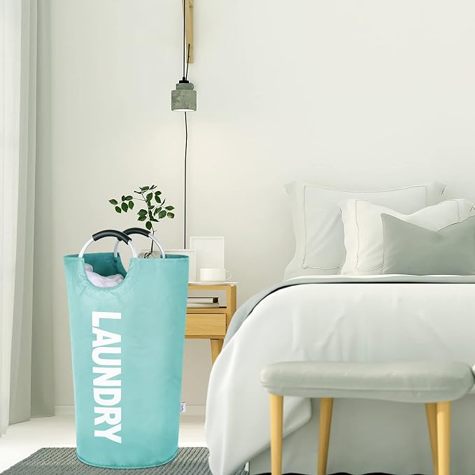 Large Laundry Basket Collapsible，Freestanding Clothes Hamper Bag - Image 7