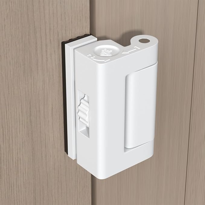 INIRET Adjustable Home Security Door Reinforcement Lock，Heavy Duty Zinc Alloy by INIRET