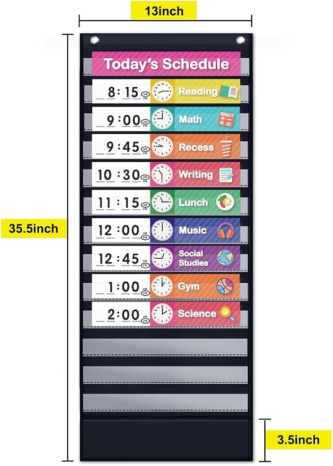 Eamay Daily Schedule Pocket Charts, Teaching Chart, Eamay Daily Scheduling - Image 4
