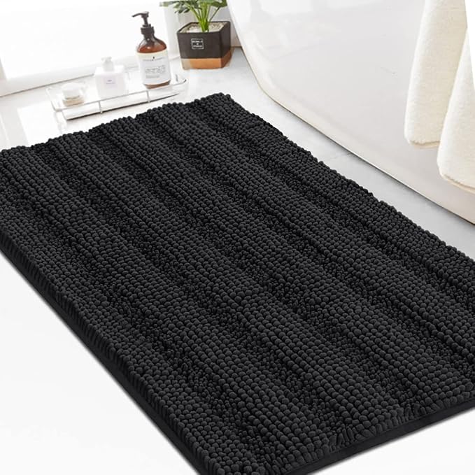 Turquoize Chenille 24"x 36" Extra Soft, Absorbent Shaggy Bath Rugs by Turquoize