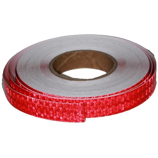 Red Reflective Tape Outdoor Waterproof 1 inch, High Visibility Hazard by tuyrchu