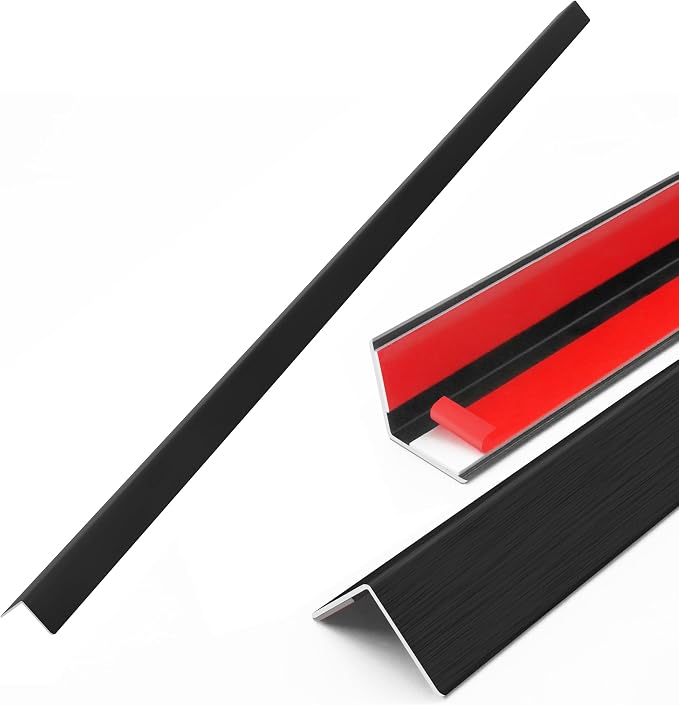 10pcs 48"L*1.42"W Aluminum Self-Adhesive Wall Corner Protectors, Wall Furniture by Bikykose