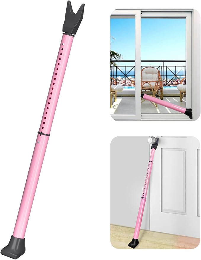 AceMining Upgraded Door Security Bar & Sliding Patio Bar, Heavy Duty Stoppers by AceMining