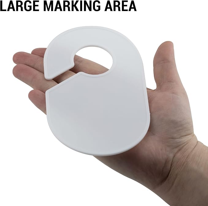 20 Pack Clothing Rack Size Dividers Blank Closet Separators - Image 5