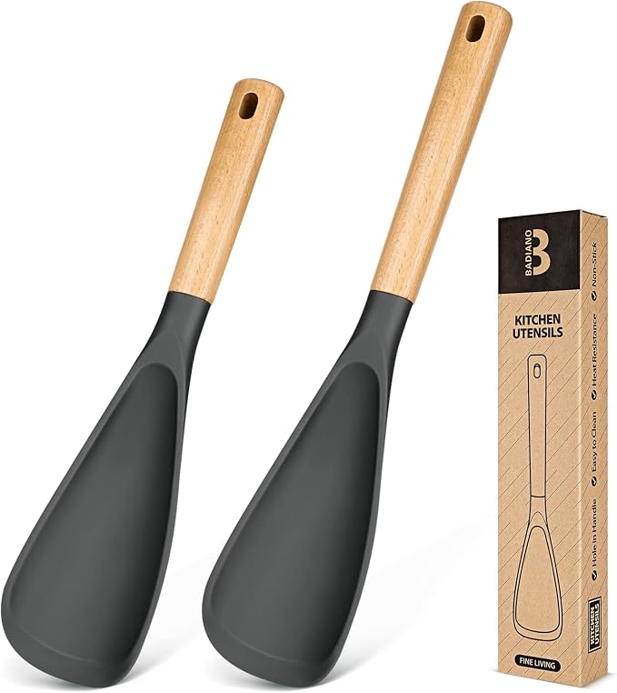 Multifunction Spatula Spoon for Nonstick Cookwares, Sturdy BPA-Free Matte by BADIANO