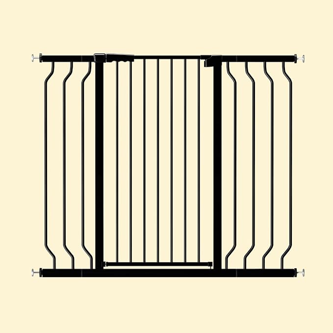 ALLAIBB Black 40.55" Extra Tall Wide 29.92-46.06" Baby Gate Pressure Mounted - Image 7