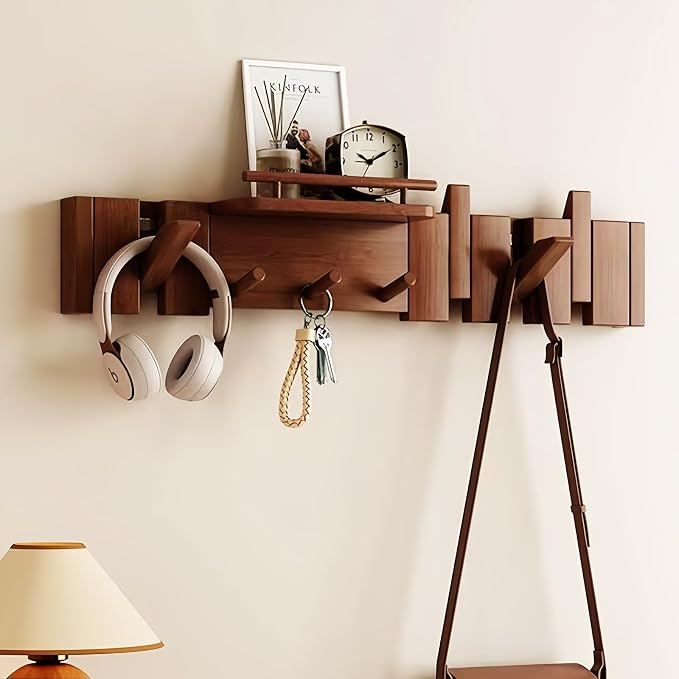 Wall Mounted Piano Key Hanger | Flip Style Hook | Entrance Wall Art Hook by FleiSleep