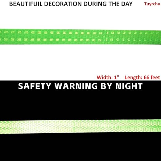 Industrial Reflective Tape Green Outdoor Waterproof 1 inch, High Visibility - Image 3