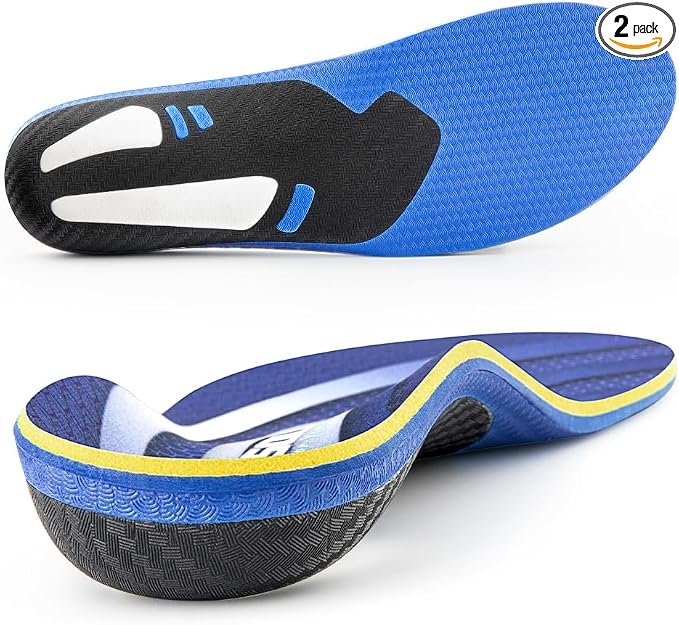 VALSOLE Plantar Fasciitis Arch Support Insoles, 210lbs+ Heavy Duty Support Pain by VALSOLE