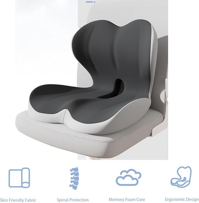 Seat Cushion Premium Ergonomic Memory Foam Car & Office Chair Seat Cushion - Image 4