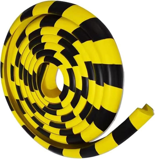Wall Edge Corner Guards, 196.9in/5m Yellow Black Safety Bumpers, Self-Adhesive by Unknown