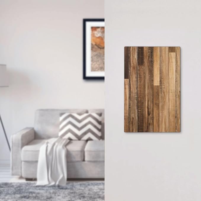Rustic Brown Wood Splicing Vintage Dark Oak Print Light Switch Cover Plate 1 - Image 7