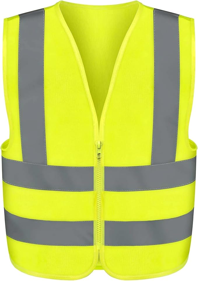 Neiko High Visibility Safety Vest ANSI Class 2, No Pocket, Neon Yellow by NeikoTools