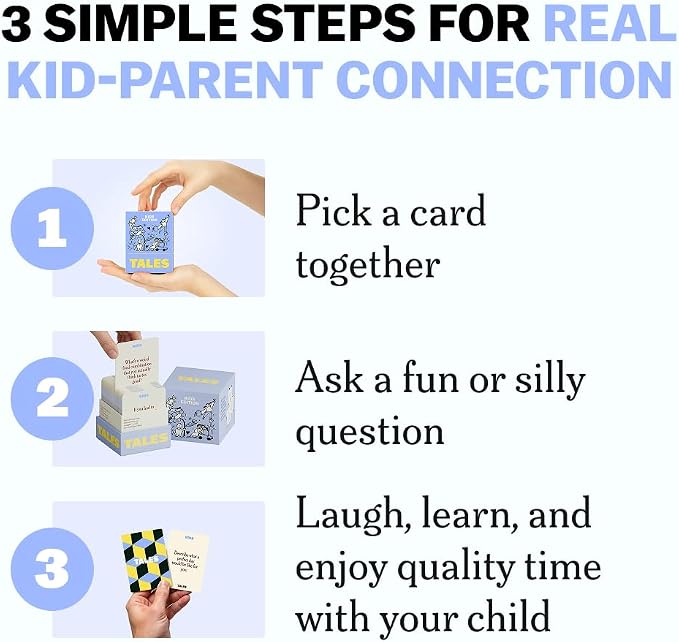TALES Conversation Cards, Kids Edition 150 Count, Fun Family Games - Image 6