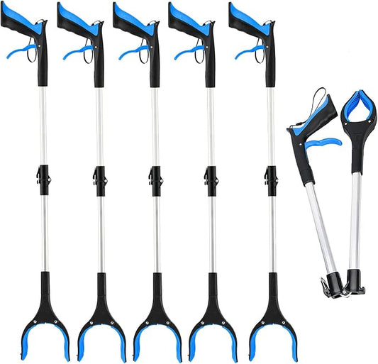 6 Pack Grabber Reacher Tool, 32 Inch Extra Long Foldable Grabber Tool by Honeysuckle