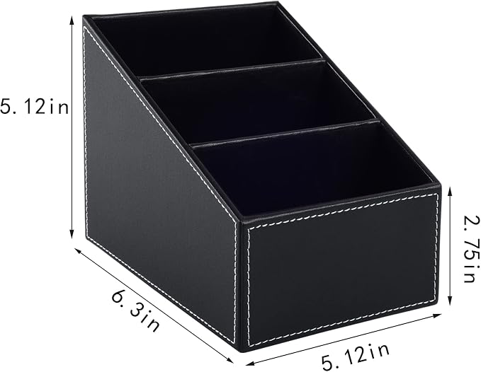Fashionable PU Leather TV Remote Control Holder - Image 4
