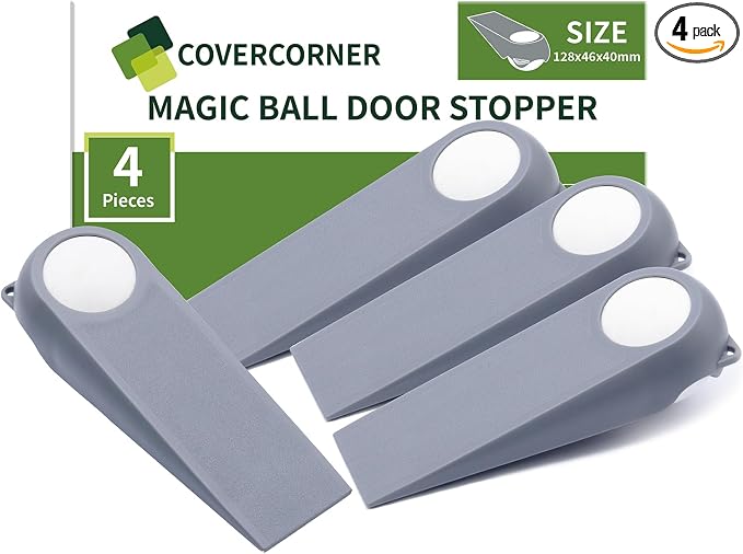 Door Stoppers for Bottom of Door, Rubber Door Stopper Wedges, Door Holders for by COVERCORNER