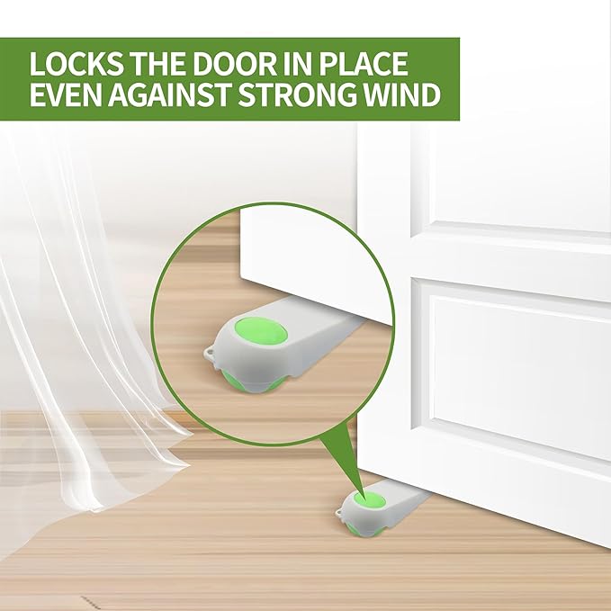 Door Stoppers for Bottom of Door, Rubber Door Stopper Wedges, Door Holders for - Image 5