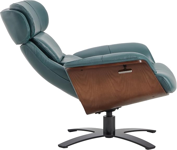 CHITA Genuine Leather Reclining Swivel Chair - Image 5
