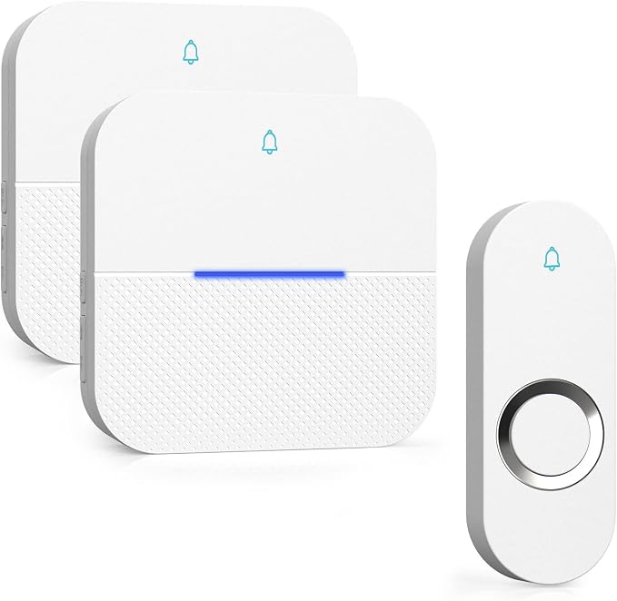 AIDA Lighted Wireless Doorbell for Home, Waterproof Battery Doorbell 1 by AIDA