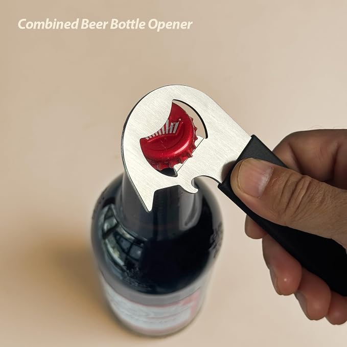 Magnetic 2-IN-1 Ring-Pull Can Opener, Beer Bottle Opener, Manual Can Opener Easy - Image 4