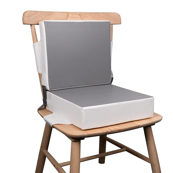 Kalawen Booster Seat for Kitchen Chair, Upgraded 2Pcs PU Washable Straps Safety by Kalawen