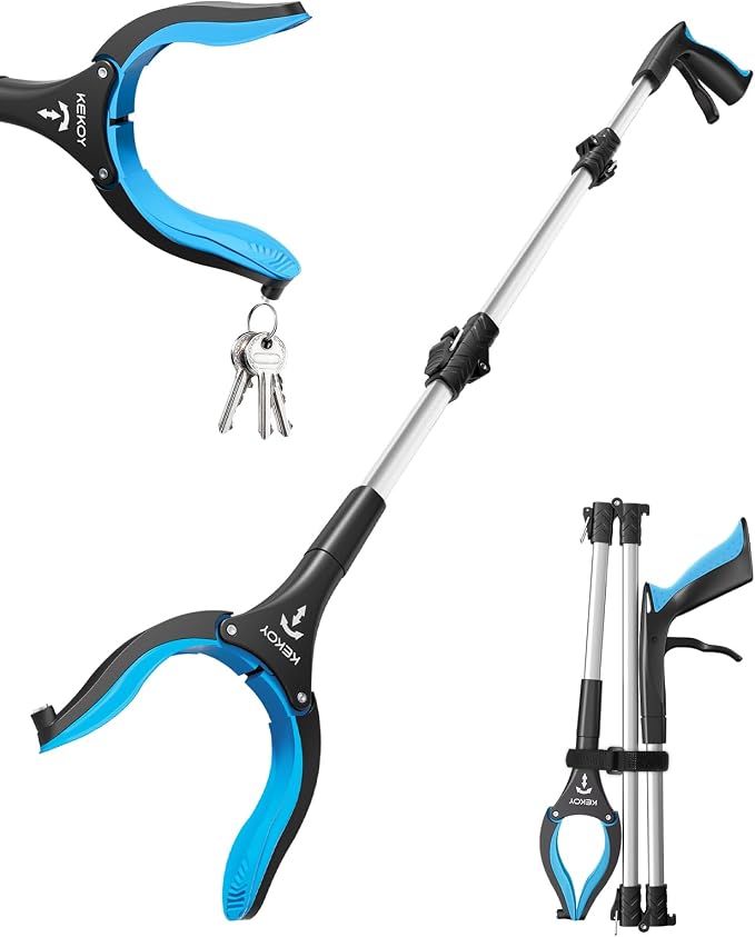32inch Grabber Reacher Tool for Seniors, Foldable Reacher Grabbers Pickup Stick by KEKOY